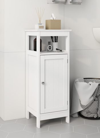 Bathroom Single Door Cabinet with Adjustable Shelf – Versatile and Elegant Storage Solution